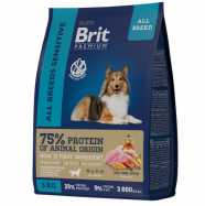 Brit Premium Adult Sensitive Lamb & Rice сухой корм для собак 3 кг сенситив ягнёнок с индейкой
