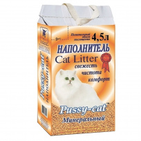 Pussy-cat наполнитель для кошек 4,5 л минеральный