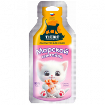 Titbit  лакомство для кошек Морской коктейль 15г 001332