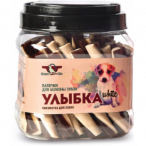 Green Qzin лакомство для собак Улыбка White мягкая жевательная палочка-белые зубы к.3508, шт