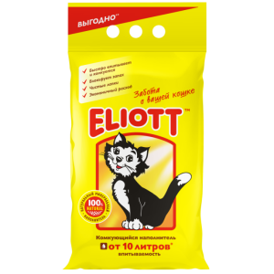 Eliott наполнитель для кошек 10 л комкующийся
