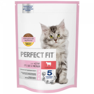 Perfect Fit  сухой корм для котят 650 г говядина