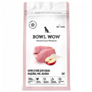 Bowl Wow влажный корм для стерилизованных кошек индейка с овощами в желе