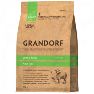 Grandorf Adult Mini Breeds  Lamb & Turkey Brown Rice сухой корм для собак мелких пород 3 кг ягненок с индейкой
