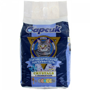 Барсик crystals наполнитель для кошек 4,54 л силикоцеолитовый