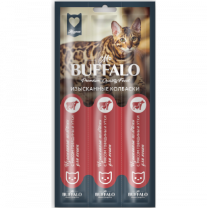Mr.Buffalo Колбаски для кошек с говядиной и уткой, 1 шт