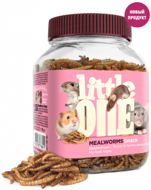 Little One лакомство для грызунов 70 г мучной червь