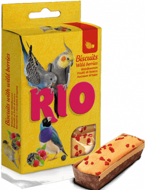 RIO лакомство для птиц 7 г бисквиты с лесными ягодами