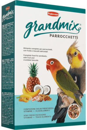 Padovan Grandmix Parrocchetti Корм для средних попугаев 850 г