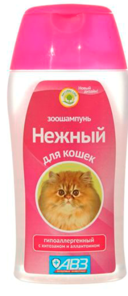 АВЗ Шампунь нежный для кошек 180мл гипоаллергенный