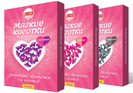 Cliny мягкие коготки для кошек 40 шт 